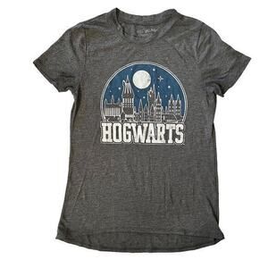 Harry Potter Hogwarts Heather Gray Women's Tee - Size XS